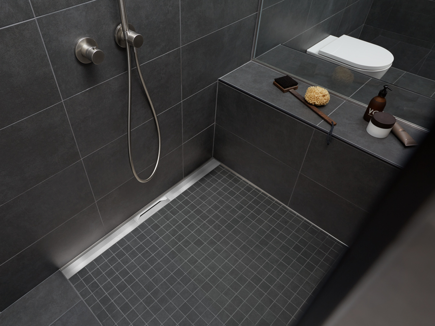 Die neue und flexible Ablaufrinne BLANKE FLEX-LINE bietet nicht nur ein Höchstmaß an Flexibilität und Funktionalität, sondern lässt sich auch schnell, sauber und einfach einbauen.|Foto: Blanke
