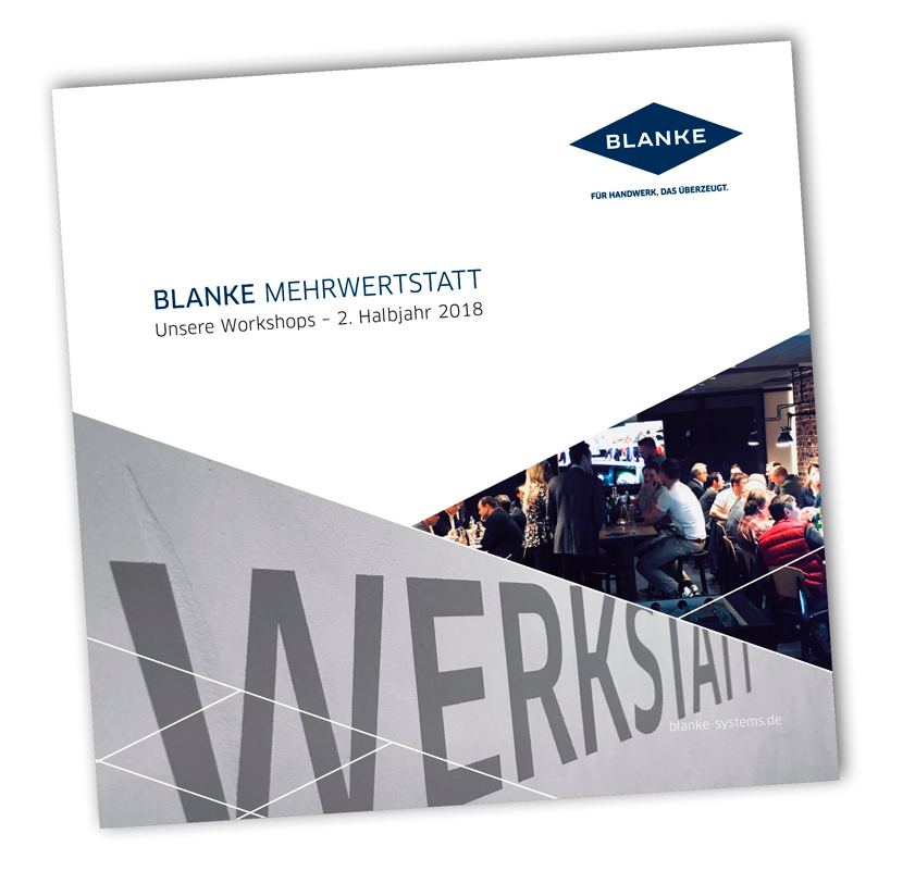 Frisch aufgelegt: das neue Workshop-Programm der BLANKE MEHRWERTSTATT für das 2. Halbjahr 2018.|Foto: Blanke